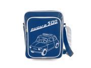Fiat 500 FISB22 Vertical Messenger Briefcase Bag Blue 13 x 3.5 x 10.2 in.