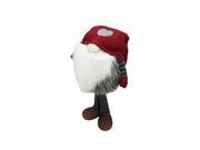 NorthLight 43 in. 2 Assorted Polyresin Plush Round Gnomes With Heart Hat