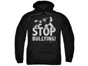 Trevco Popeye Stop Bullying Adult Pull Over Hoodie Black 2X