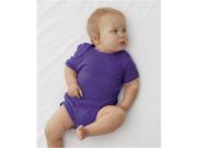 Rabbit Skins 4400 Infant Baby Rib Lap Shoulder Bodysuit Purple New Born