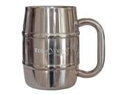Eco Vessel 734077 Double Barrel Ins Mug Silver 8 oz