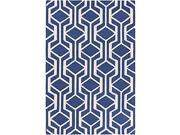 Artistic Weavers HDA2383 7696 Hilda Gisele Rectangle Hand Tufted Area Rug Blue White 7 ft. 6 in. x 9 ft. 6 in.
