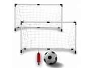 K Roo Sports SSCR 101 Set of Two Youth Soccer Goals with Soccer Ball and Pump