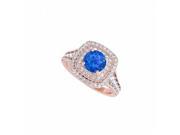Fine Jewelry Vault UBUNR50871EAGVRCZS September Birthstone Sapphire CZ Engagement Ring 2 Stones