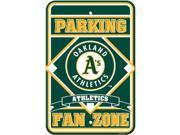 Fremont Die 62211 Oakland Athletics Plastic Parking Sign