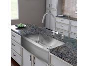 VIGO All in One 36 inch Farmhouse Stainless Steel Kitchen Sink and Faucet Set