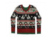 Faux Real F115908 Faux Real Shirts Mens Ugly Frisky Deer Sweater Small