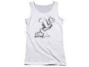 Trevco Popeye Here Comes Trouble Juniors Tank Top White 2X
