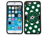 Coveroo 875 8085 BK FBC Dallas Stars Polka Dots Design on iPhone 6 6s Guardian Case