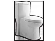 American Standard 2891200.020 Boulevard Siphonic Dual Flush Right Height Elongated One Piece Toilet with Seat White