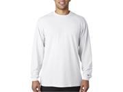 Badger 4804 Adult B Tech Long Sleeve Tee White Small
