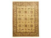 EORC 9004 9 x 12 ft. One Of A Kind Ivory Hand Knotted New Zealand Wool Tabriz Rug