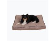 Carolina Pet Company 1566 Indoor Outdoor Faux Gusset Jamison Pet Bed 36 x 48 x 4 in. Green Large