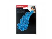Bulk Buys Wm532 Simplicity Turquoise Sequin Swirl Headband Accent Pack Of 24