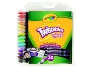 Crayola Twistables Non Toxic Plastic Colored Pencil Set 2 mm. Tip Assorted Color Set 30