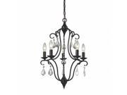 ELK Group International 31814 5 Chandette 5 Light Chandelier Oil Rubbed Bronze 24 x 16 x 16 in.