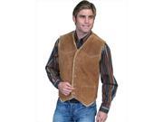Scully 82 125 S Mens Leather Wear Vest Cafe Brown Small