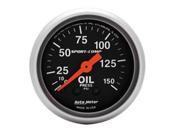 AUTO METER 3323 Sport Comp Oil Pressure 0 150Psi