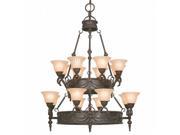 YOSEMITE HOME DECOR F051A16EB 16 LightChandelier with Shade in Earthen Bronze