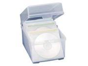 Compucessory CCS22292 CD Storage Box w 50 Sleeves Inside 5 .75in.x7 .50in.x5 .50in.