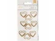 American Crafts 370819 Designer Desktop Essentials Paper Clips Heart