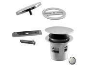 Westbrass D98RK 26 Integrated Round Tip Toe Bath Drain Kit Polished Chrome