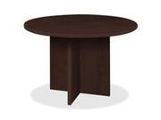 Lorell LLR79127 Round Conference Table 42 in. x 42 in. x 29 in. Mahogany