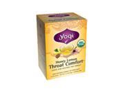 Yogi Tea Herbal Teas Honey Lemon Throat Comfort Certified Organic 16 tea bags 218626