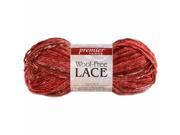 Wool Free Lace Yarn Red Hot