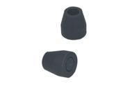 Mabis DMI Healthcare DMI51913829502 0.62 in. Walker Cane Replacement Tips Black Set of 2