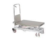 Vestil CART 750 PSS Partial Ss Elevating Cart 32.5 x 20 in. 750 lbs