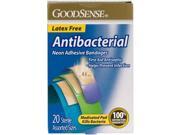Good Sense 20 Count Antibacterial Neon Adhesive Bandages Case of 24