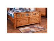 Sunny Designs 2322RO EKF2 Bedroom Footboard Drawers Only Rustic Oak