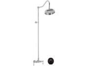 World Imports 381821 51 in. Overall Height Wall Mount Exposed Shower Faucet with Metal Lever Handles Oil Rubbed Bronze
