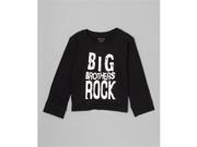 Silly Souls bs rock 2T 2 3 Years Big Brothers Rock Long Sleeve T Shirt Black White