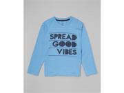 Silly Souls tb vibes ls 10Y 10 Years Spread Good Vibes Long Sleeve T Shirt Blue Melange Mid Blue