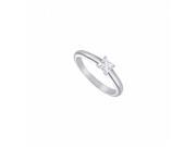 Fine Jewelry Vault UBSRSQPT025D 101RS9 Diamond Solitaire Ring Platinum 0.25 CT Diamond Size 9