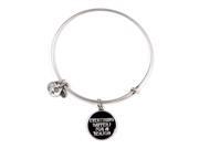 Alex and Ani A11EB121ERS Everything Happens For A Reason Charm Bangle Bracelet