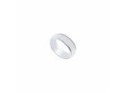 Fine Jewelry Vault UBVCM600PTRS5 Platinum 6 mm Comfort Fit Milgrain Wedding Band Size 5