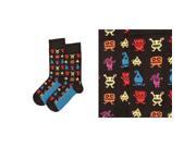 Giftcraft 410010 Mens Crew Sock Multi Color Design Pack of 3