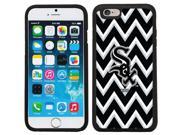 Coveroo 875 10812 BK FBC Chicago White Sox Sketchy Chevron Design on iPhone 6 6s Guardian Case