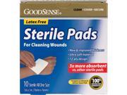 Good Sense 3 x 3 in. Sterile Pads 10 Count Case of 72