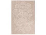 Jaipur RUG125311 5 x 7.6 ft. Contemporary Coastal Pattern Polyester Area Rug Natural Ivory