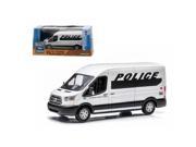 Greenlight 86069 2015 Ford Transit V363 Police Prisoner Transport Vehicle in Display Case 1 43 Diecast Model Car