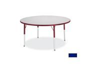 RAINBOW ACCENTS 6488JCE003 KYDZ ACTIVITY TABLE ROUND 36 in. DIAMETER 15 in. 24 in. HT GRAY BLUE