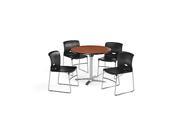 OFM PKG BRK 106 0012 Breakroom Package Featuring 42 in. Round Multi Purpose Table with Four 320 Plastic Chairs