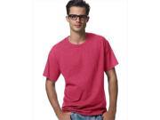 Hanes 5170 Comfortblend Ecosmart Crewneck Mens T Shirt Size Large Heather Red.