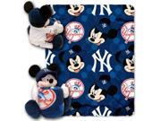 Northwest NOR 1COB038000179RET New York Yankees MLB Mickey Mouse with Throw Combo