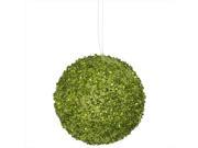 NorthLight 4.75 in. Lime Green Sequin And Glitter Drenched Christmas Ball Ornaments 3 Count