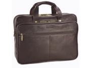Heritage Travelware 827361 Brown Colombian Leather Double Gusset Computer Case
